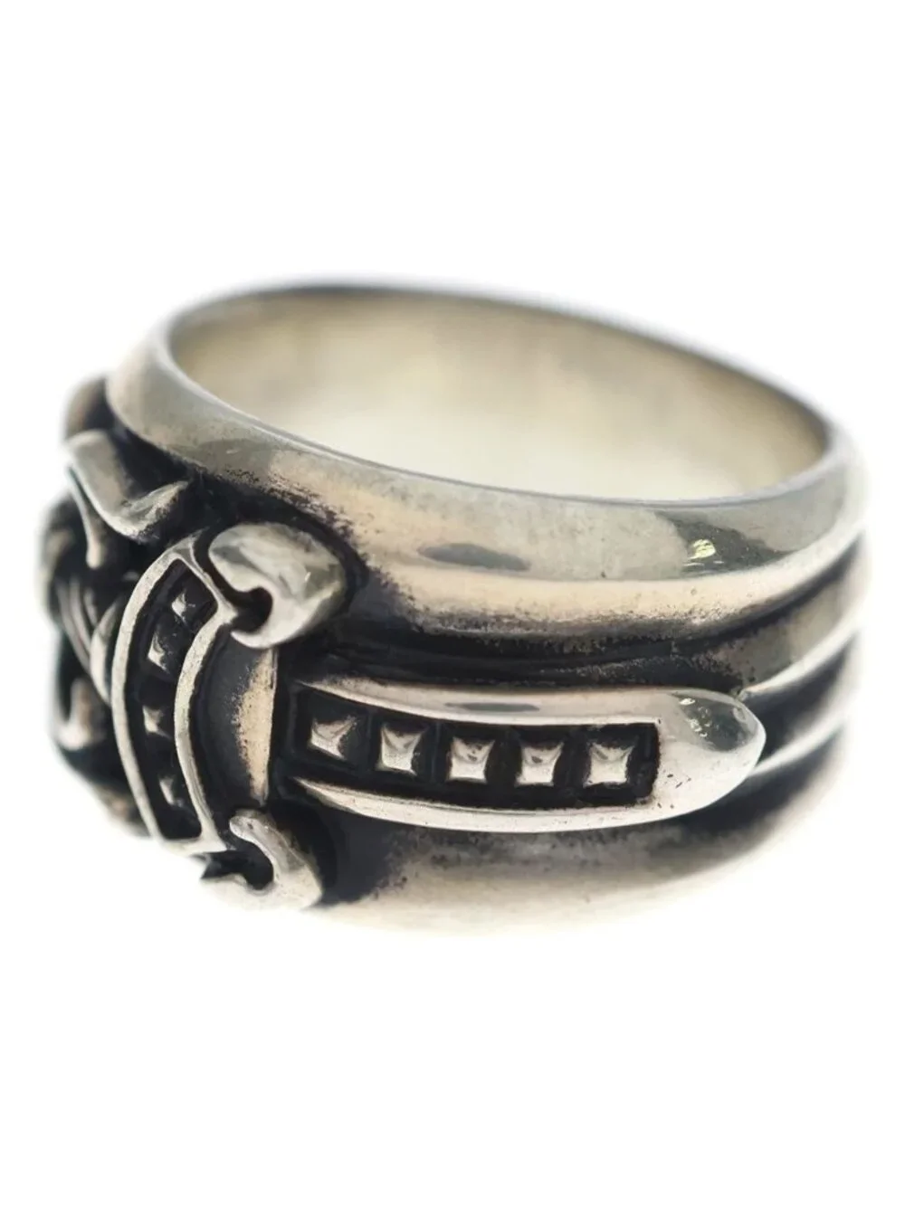 Chrome Hearts Dagger Ring Silver